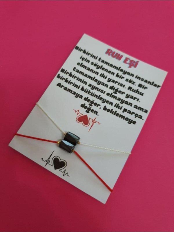 Sertifikalı Ruh Eşi Hematit Taşı Mıknatıslı Çift Bilekliği - Image 1
