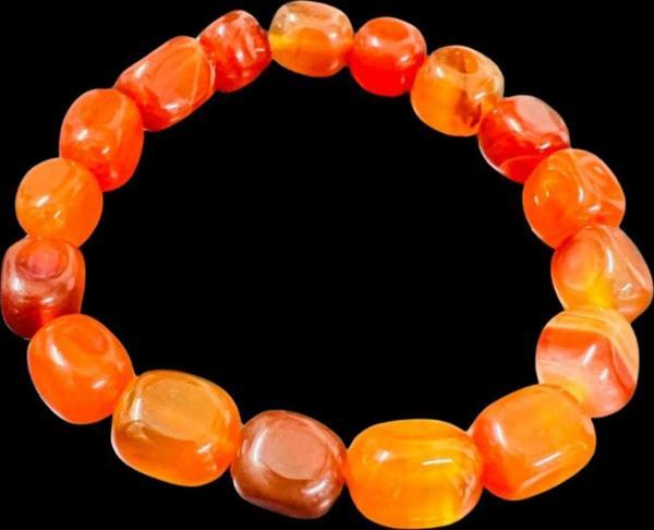 Sertifikalı Akik Doğal Taş Şekilsiz Bileklik - Image 1