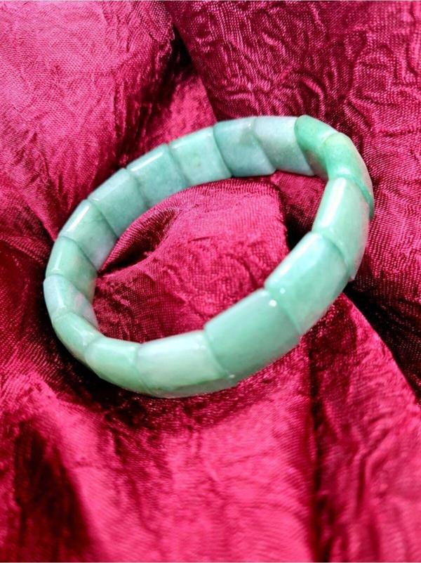 Sertifikalı Doğal Taş Aventurin Taşı Rolex Bileklik - Image 1