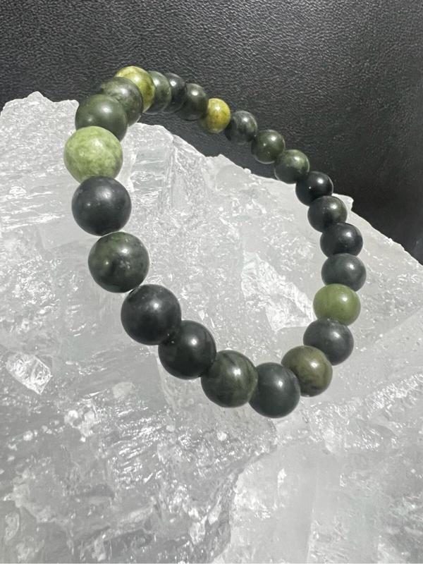 Sertifikalı Serpantin Doğal Taş Bileklik AAA Kalite Sürpriz Hediyeli - Image 1