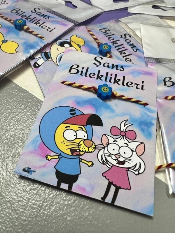El Yapımı Fimo Karekterli Özel Kartlı Bileklik - Image 1
