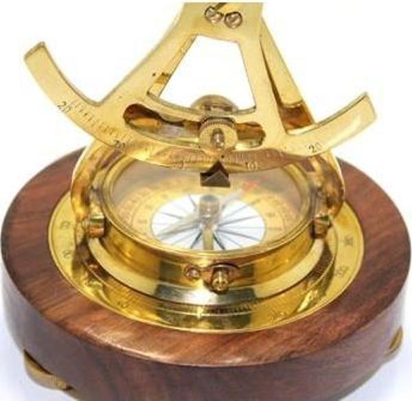 Büro Ev Ofis Hediyesi için Pirinç Pusulalı Prestij Dürbün - Image 1