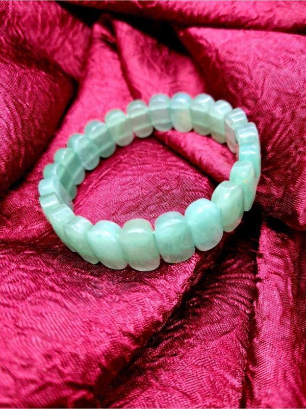 Sertifikalı Doğal Aventurin Taşı Rolex Bileklik - Image 1