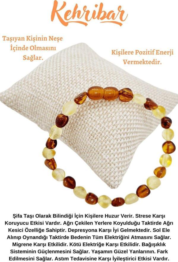 Sertifikalı Doğal Yetişkin Kehribar Bileklik Aaa Kalite Sertifikalı - Image 1