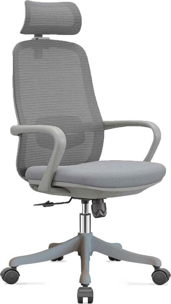 Rose Manager Gri Profesyonel Konforlu Ergonomik Lüks Terletmeyen Fileli Şık Ev Ofis Çalışma Koltuğu - Image 1