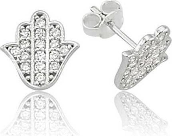 Gümüş Fatma Ana Eli Çivili Küpe SL2142 - Image 1