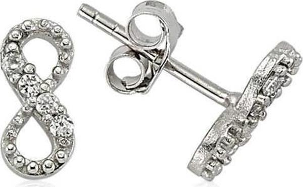 Gümüş Çivili Sonsuzluk Küpe SL2110 - Image 1