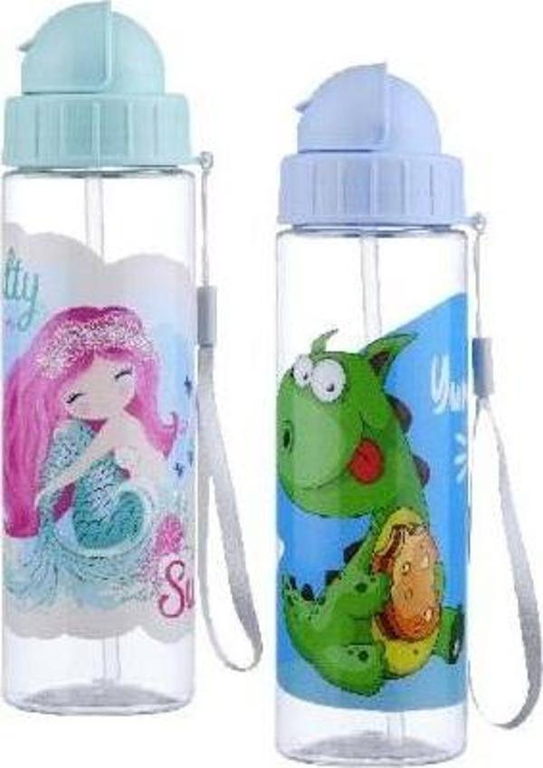 Büro Ev Ofis Hediyesi için 500ML Kendinden Pipetli Suluk Kapaklı Matara - Image 1