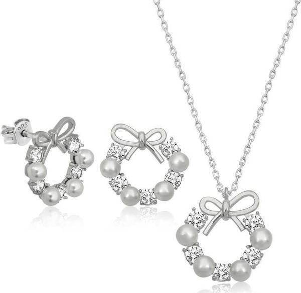 Gümüş İnci Kurdele Kadın Set SL4652 - Image 1