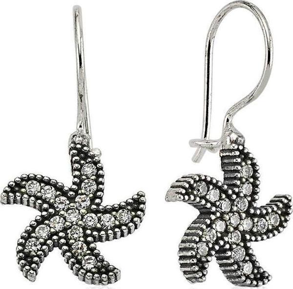 Gümüş Deniz Yıldızı Sallantılı Küpe SL2116 - Image 1