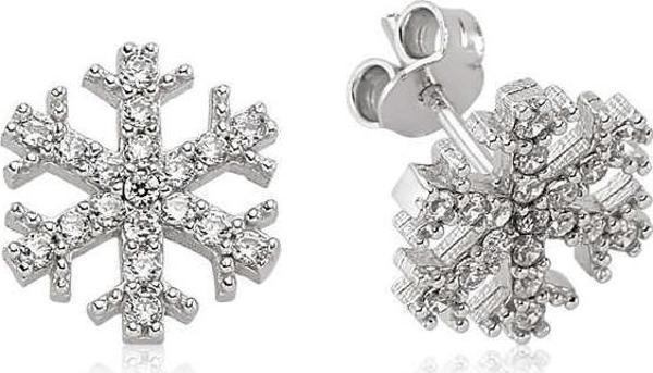 Gümüş Kar Tanesi Çivili Küpe SL2891 - Image 1