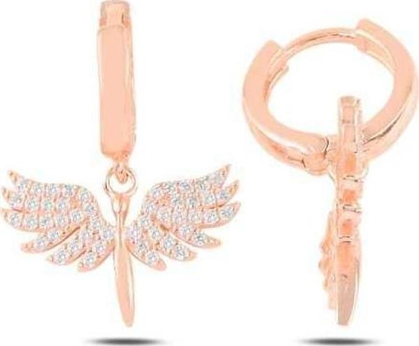 Gümüş Mikail Meleği Bayan Küpe  SL4093 - Image 1