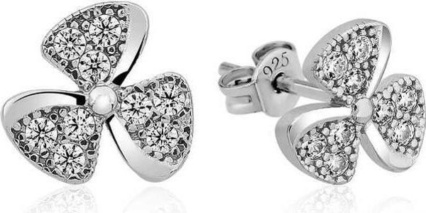 Gümüş Çiçek Çivili Bayan Küpe SL3424 - Image 1