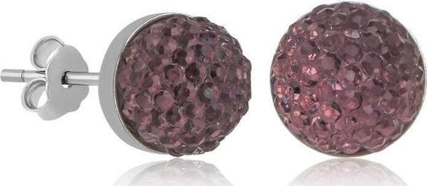 Gümüş Kristal Çivili Kadın Küpe  SL5020 - Image 1