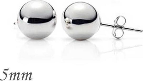 Gümüş Top Küpe - 5 mm SL2104 - Image 1