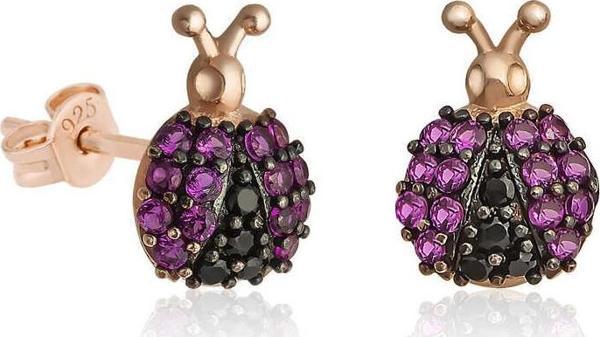 Gümüş Uğur Böceği Küpe SL3846 - Image 1