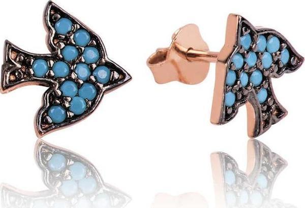 Gümüş Çivili Kırlangıç Küpe SL2161 - Image 1