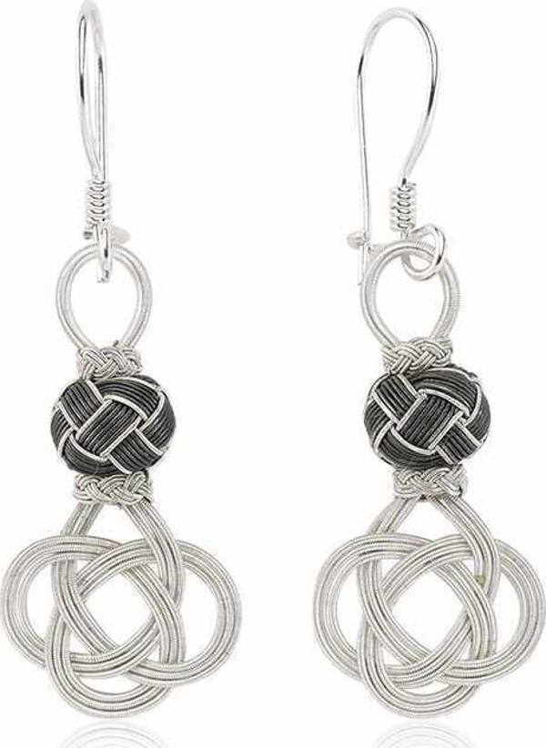 ​Gümüş Trabzon Örmesi Kazaz Kadın Küpe  SL4612 - Image 1