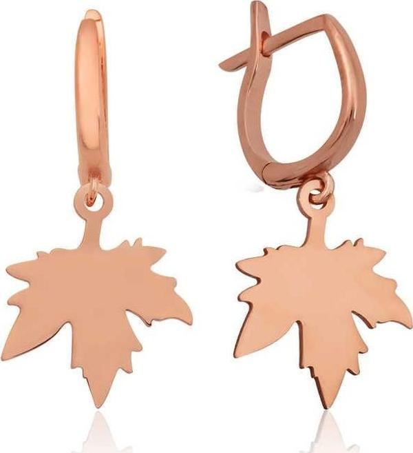 Gümüş Yaprak Küpe SL2102 - Image 1