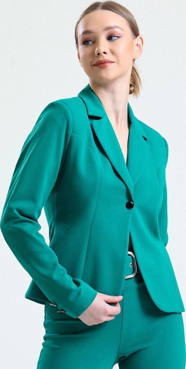Sense Blazzer Scuba Astarlı Ceket | Ckt33437 Yesıl - Image 1