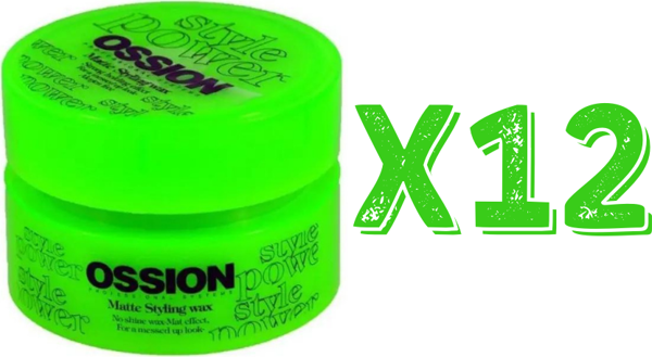 Ossion Saç Şekillendirici Mat Wax 100 Ml 12 Adet - Image 1