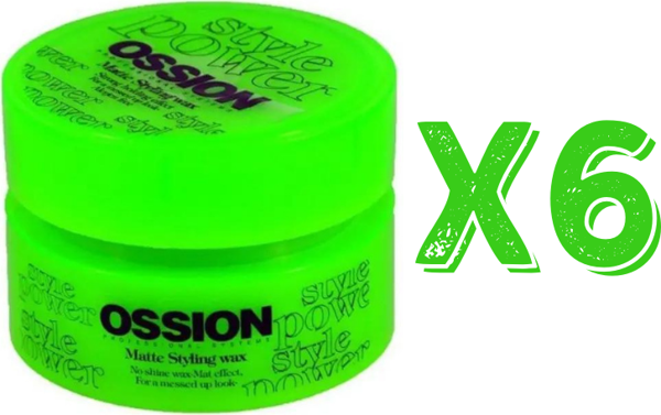 Ossion Saç Şekillendirici Mat Wax 100 Ml 6 Adet - Image 1