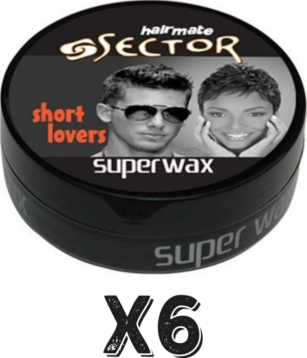 Sector Hairmate Superwax Islak Görünüm Siyah Wax 150 Ml 6 Adet - Image 1