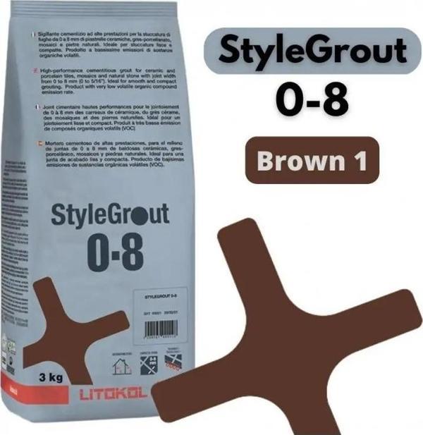 STYLEGROUT 0-8 BROWN 1 DERZ DOLGU 3 KG - Image 1