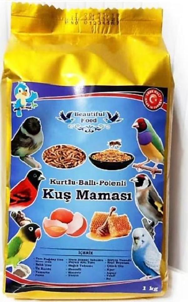 Beautiful Food Ballı Yumurtalı vip classic Kuş Yemi 1Kg - Image 1