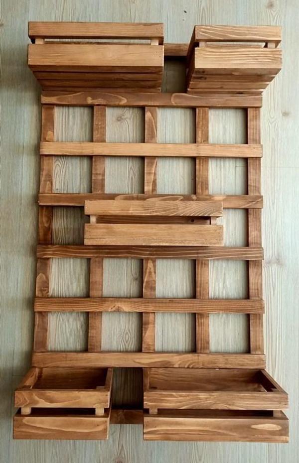Kuzela Ahşap 5'li Çiçeklik Saksılık Stand - Image 1