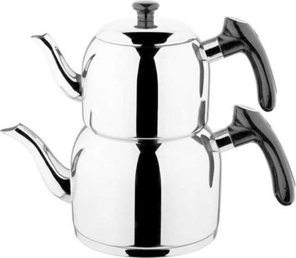 Özkent Vista Mini Boy 1,9 Lt Paslanmaz Çelik Çaydanlık Siyah K390 - Image 1
