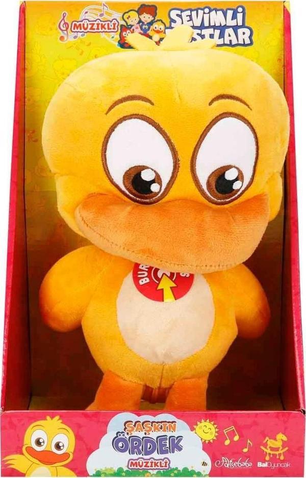 Sevimli Dostlar Peluş Şaşkın Ördek 29 CM Müzikli Lisanslı - Image 1