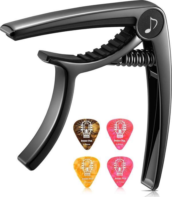Donner DC2 Gitar Kaposu Guitar Capo Elektro ve Akustik Gitar ( Pena Hediyeli ) DC-2 - Image 1