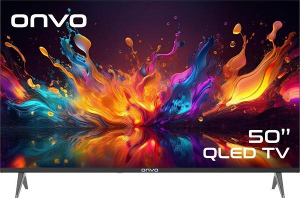 Onvo 50OVF9001UQ 4K Ultra HD 50" 127 Ekran Uydu Alıcılı Google Smart QLED TV - Image 1