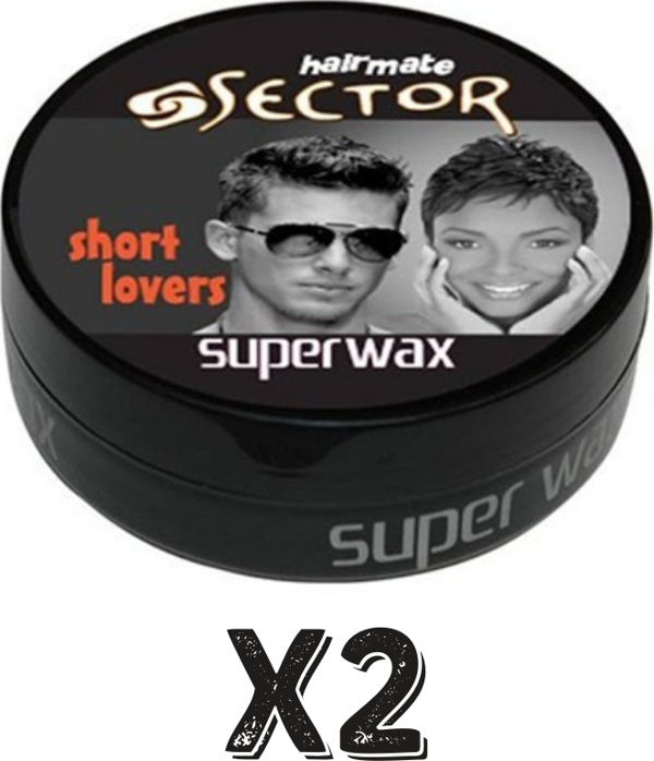 Sector Hairmate Superwax Islak Görünüm Siyah Wax 150 Ml 2 Adet - Image 1