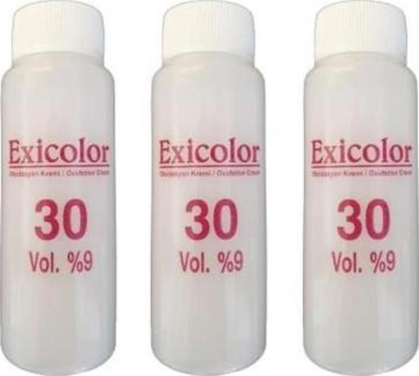 Exicolor Oksidan Peroksit 60 Ml 30 Volüm %9 3 Adet - Image 1