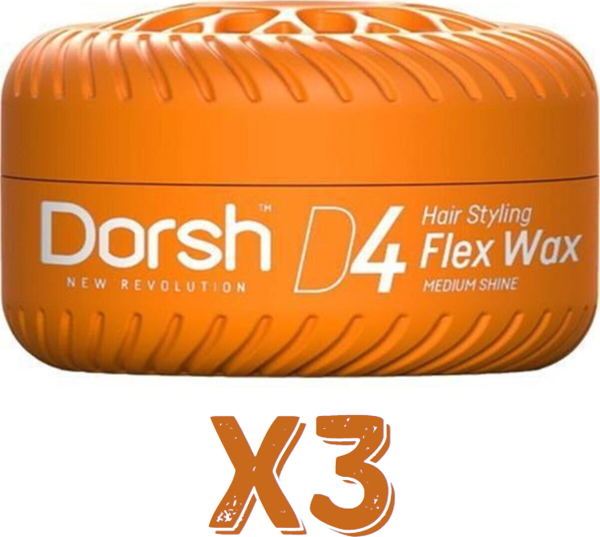 Dorsh Saç Şekillendirici Wax Flex Wax D4 150 Ml 3 Adet - Image 1