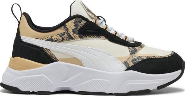 Puma 400693 Cassia Snake Chic Spor Ayakkabı Krem - Image 1