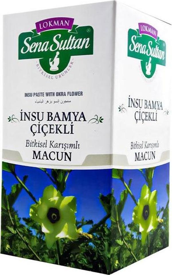 Lokman Sena Sultan İnsu Bamya Çiçekli Macun 420 Gr - Image 1