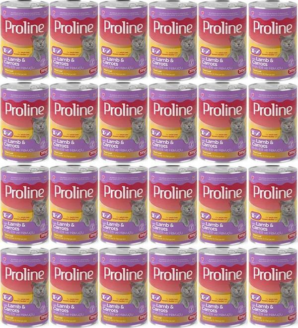 Proline Kuzu Etli ve Havuçlu Pate Et Parçalı Kedi Konservesi 395 Gr*24 Adet - Image 1