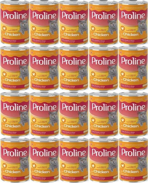 Proline Tavuklu Yetişkin Kedi Konservesi 400 Gr*20 Adet - Image 1