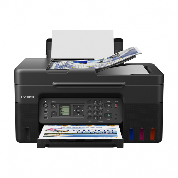 CANON PIXMA G4470, Renkli, Mürekkep Mega Tanklı, Yazıcı, Tarayıcı, Fotokopi, Fax, Wifi, Bulut, ADF - Image 1
