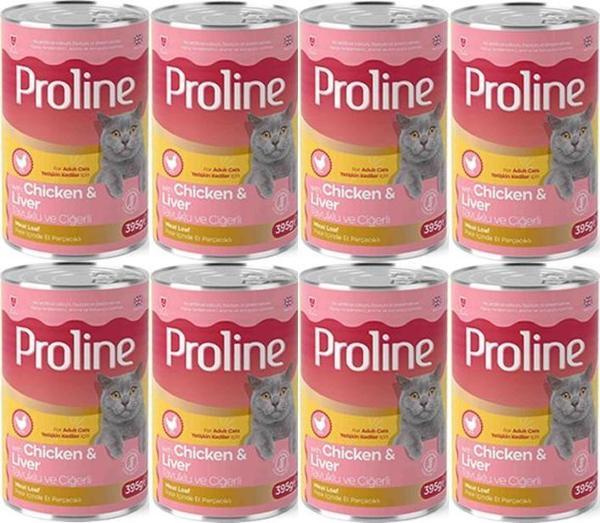 Proline Tavuklu ve Ciğerli Yetişkin Kedi Konservesi 395 Gr*8 Adet - Image 1