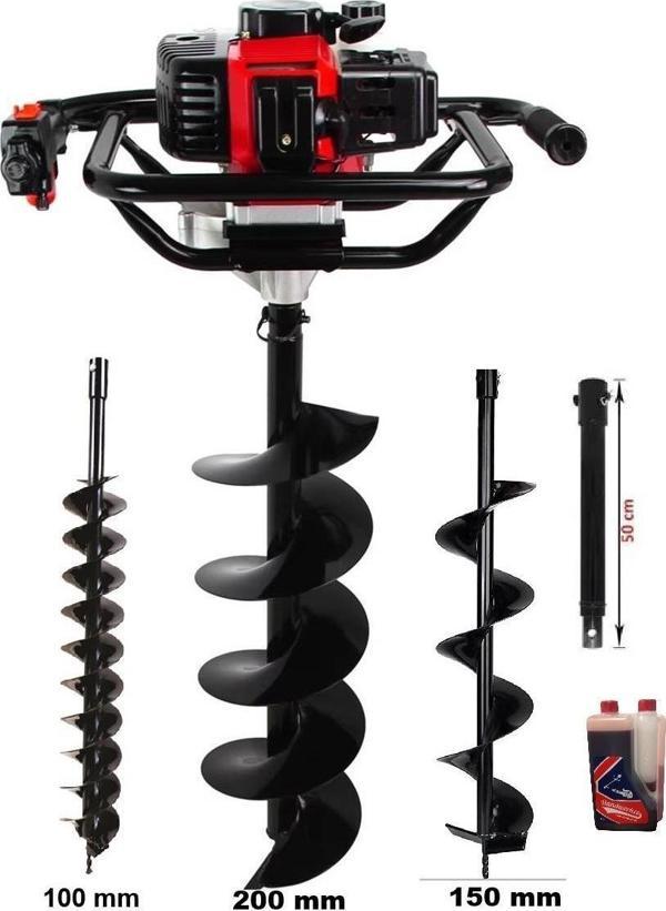Gardenpro TKDZ-03/52 Toprak Burgu Makinası Set-1 - Image 1