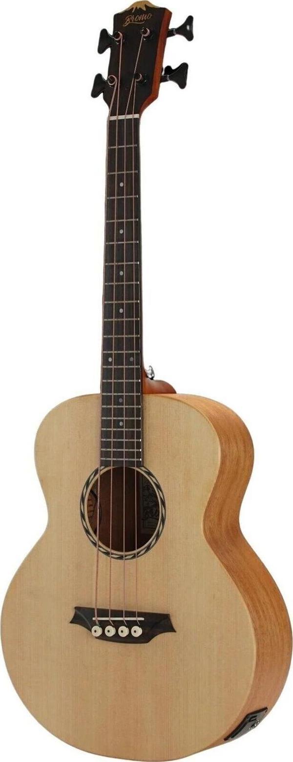 Bromo BAT8E Elektro Akustik Bas Gitar (Natural) - Image 1