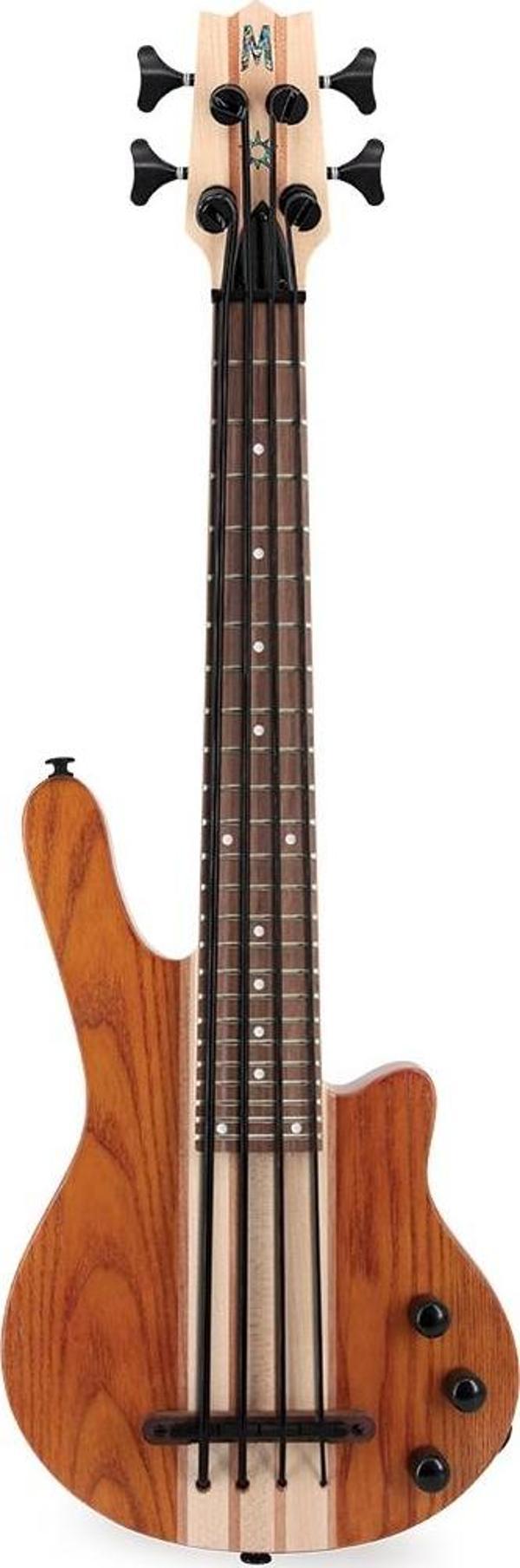 Mahalo MEB1PRO-TBR Elektro Bas Ukulele (Transparent Brown) - Image 1
