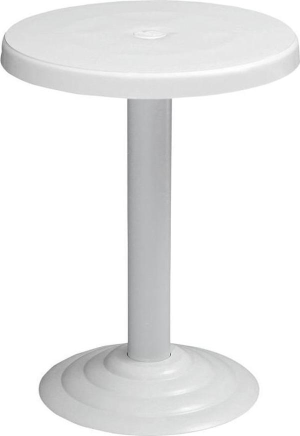 Omnipazar MT-GF401A Beyaz Medio Bahçe Balkon Sehpa Ø50 Cm - Image 1
