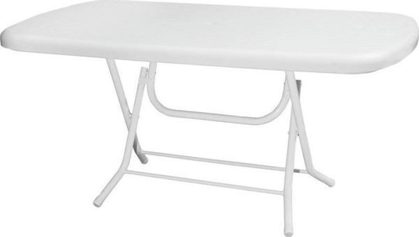 Omnipazar MT-GFM230 Prima Grande Plastik Dikdörtgen Bahçe Balkon Masa 90x160 cm Beyaz - Image 1
