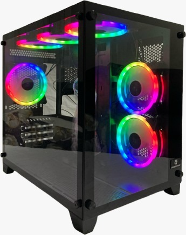 Gameforce Aqua 6×120 MM RGB Fanlı Micro ATX Oyuncu Bilgisayar Kasası - Image 1