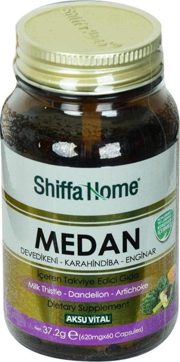 Shiffa Home Medan Devedikeni Karahindiba Enginar Kapsülü 620Mg x 60 Kapsül - Image 1